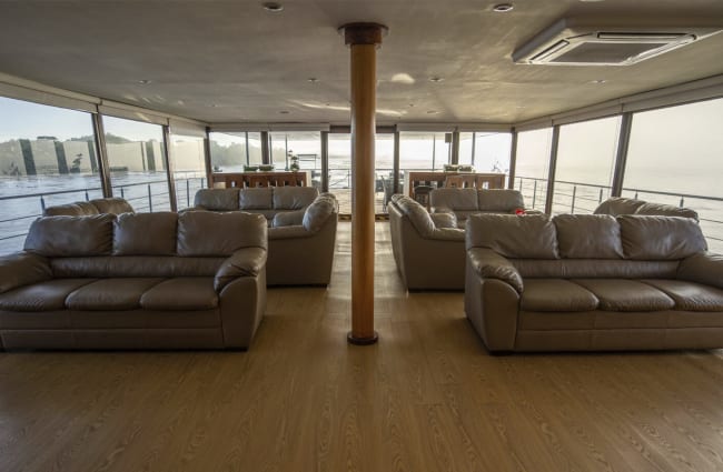 Conference room on the Anakonda Cruise, Ecuadorian Amazon