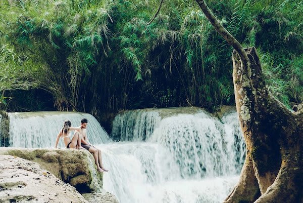 Anouvong's Golden Triangle Traverse Downstream Day One - Waterfall