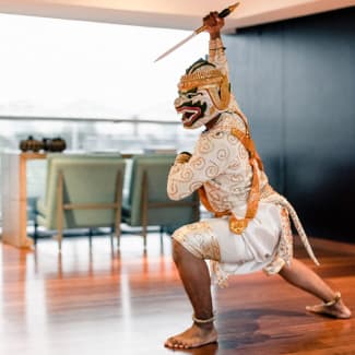 Dancer in a traditional costume