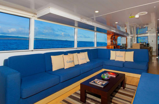 Sofas onboard the ship
