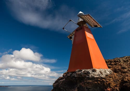 Colorful Lighthouse On Bartolome Island