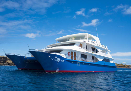 Exterior Of The Ocean Spray Cruise in Galapagos