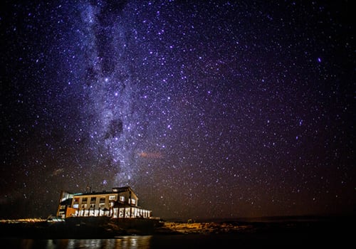Starry sky at Titilaka Hotel, Peru