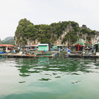 Floating fishing village